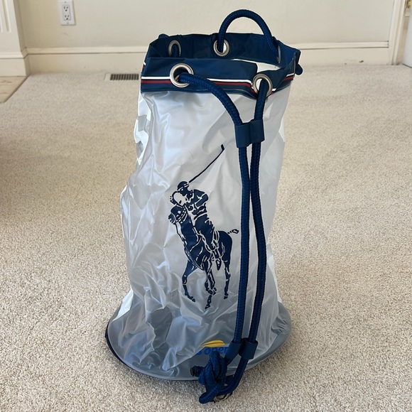 US OPEN Polo Ralph Lauren Clear Draw String Bag - Picture 2 of 4